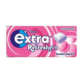 Extra Refreshers Bubblemint Sugarfree Chewing Gum Handy Box 7 Pieces (Case of 16)  Adomoo